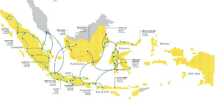 PT. Indonesia Comnets Plus -Peta Jaringan ICON+